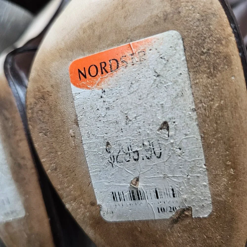 Cole Haan Courtney Air Tall Platform Leather Heel Riding Brown Knee Boot - Picture 13 of 15